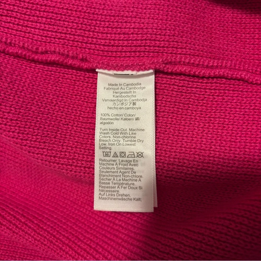 J. Crew Vibrant Pink Cardigan Sweater - Picture 5 of 5